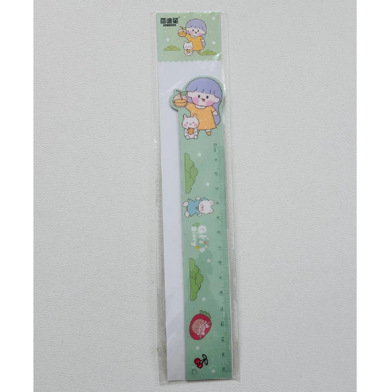 تصویر  خط کش ژله ای 15 سانتی متری فانتزی