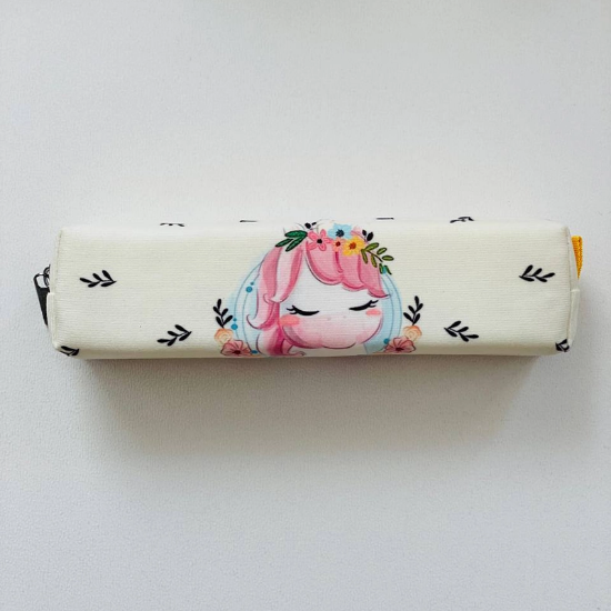 تصویر  جامدادی مخمل تک زیپ فانتزی