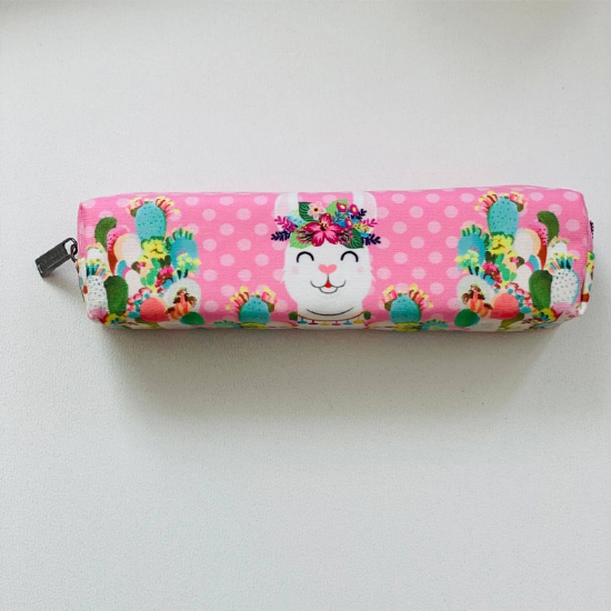 تصویر  جامدادی مخمل تک زیپ فانتزی