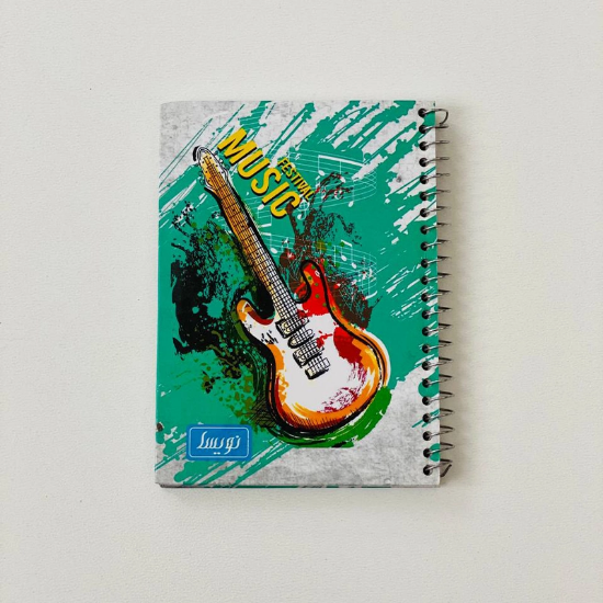 تصویر  دفترچه یادداشت جلد سخت فانتزی (فنر بغل)