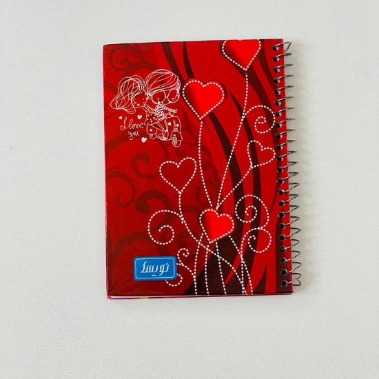 تصویر  دفترچه یادداشت جلد سخت فانتزی (فنر بغل)