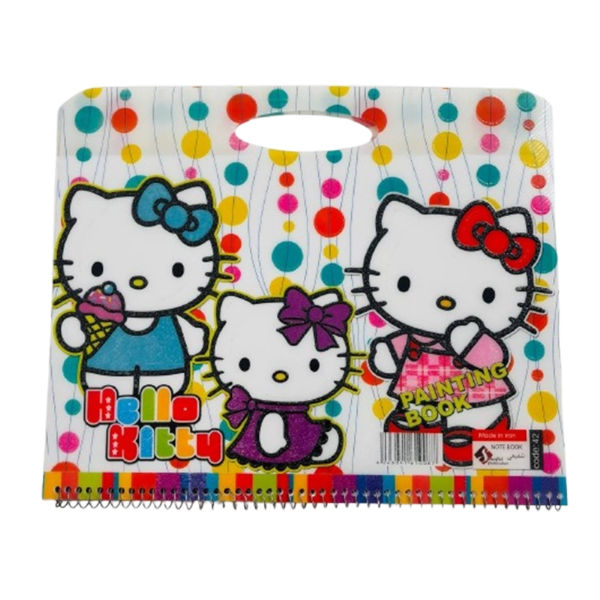 تصویر  دفتر نقاشی دسته دار طلقی کیتی