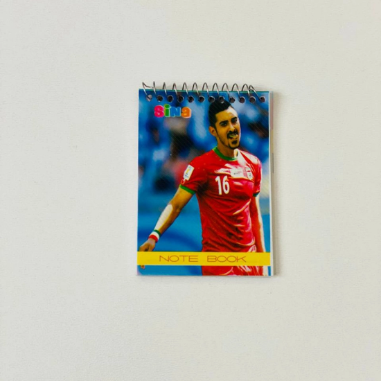 تصویر  دفترچه یادداشت جلد طلقی فانتزی (فنر بالا)