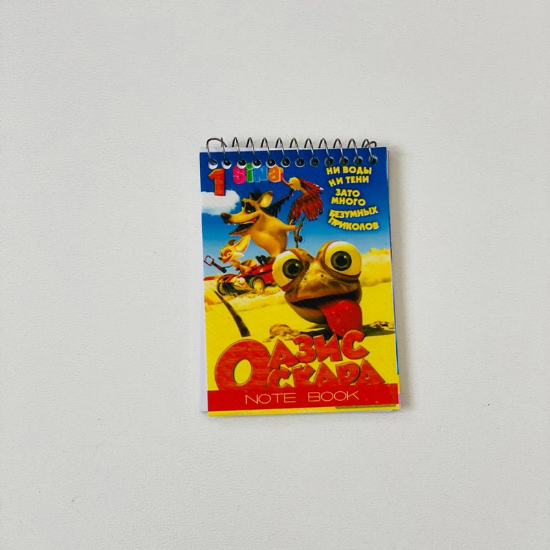 تصویر  دفترچه یادداشت جلد طلقی فانتزی (فنر بالا)