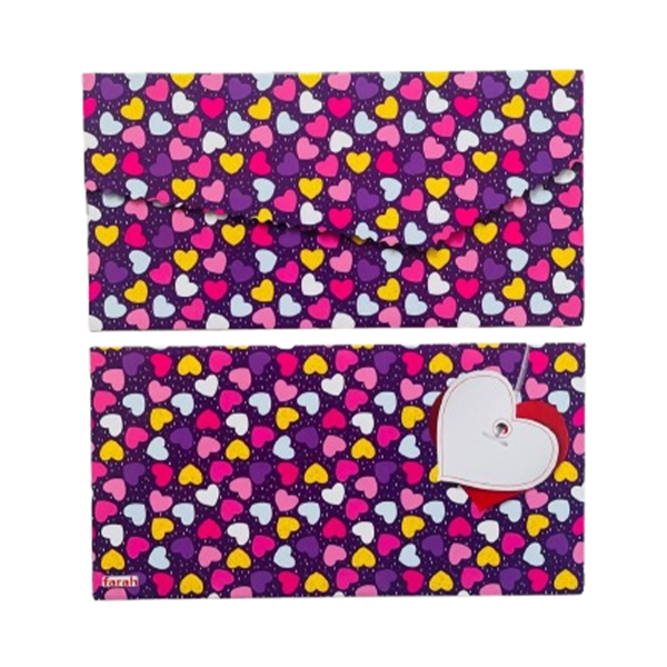 تصویر  پاکت پول طرح دار اکلیلی طرح 6