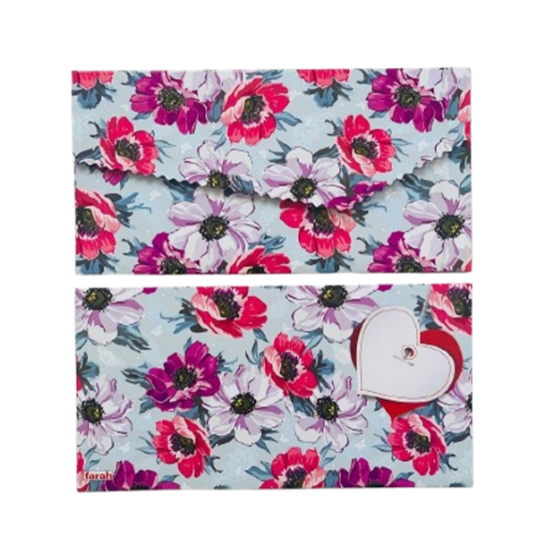 تصویر  پاکت پول طرح دار اکلیلی طرح 8