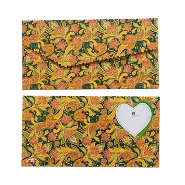 تصویر  پاکت پول طرح دار اکلیلی طرح 22