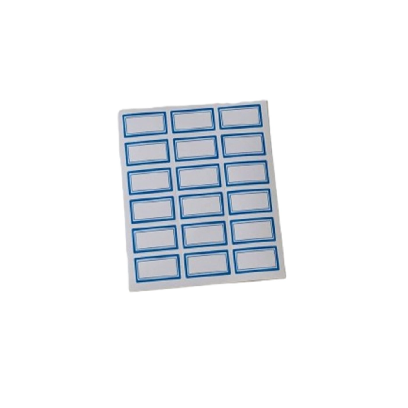 تصویر  برچسب اسم ساده دور آبی طرح 5