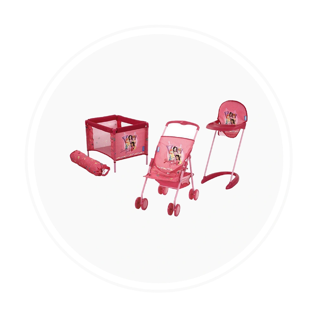 تصویر برای دسته  کالسکه و تخت عروسک