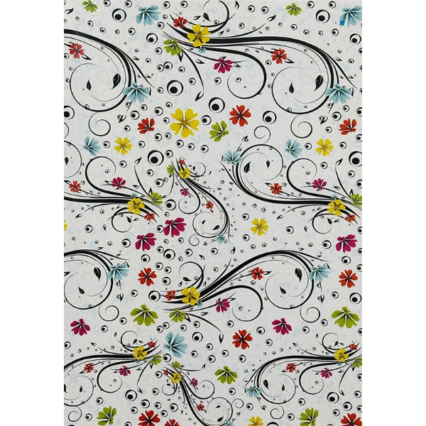 تصویر  کاغذ کادو فانتزی مدل گل طرح 1