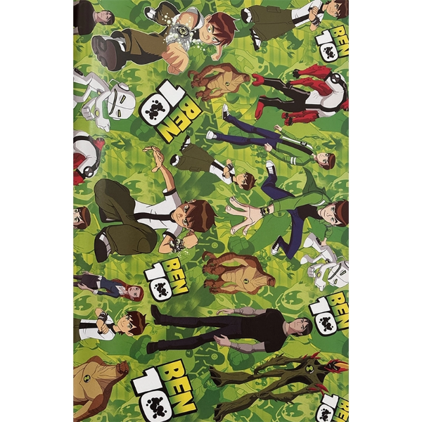 تصویر  کاغذ کادو فانتزی مدل بن تن