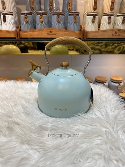 تصویر  کتری تک دسته چوبی ویکالینا vicalina