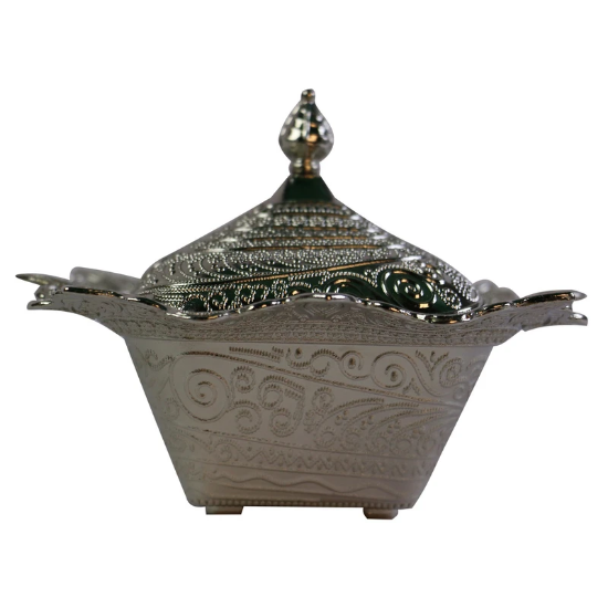 تصویر  قندان فلزی مربعی بزرگ