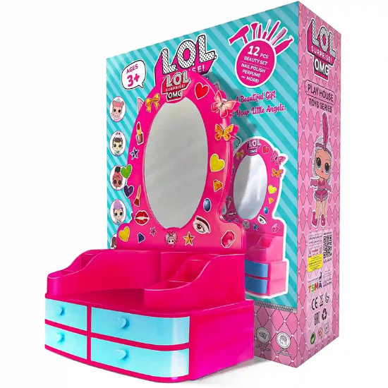 تصویر  ست اسباب بازی میز آرایشی تی اس ام ای مجموعه 12 عددی