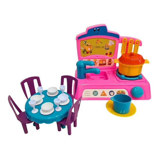 تصویر  اسباب بازی سوپر مارکت و آشپزخانه رز گلد بی بی بورن