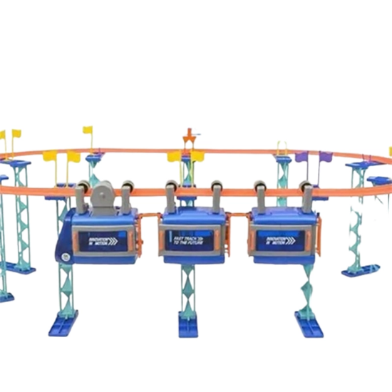 تصویر  اسباب بازی قطار مونوریل بزرگ 3 واگن 86 تکه