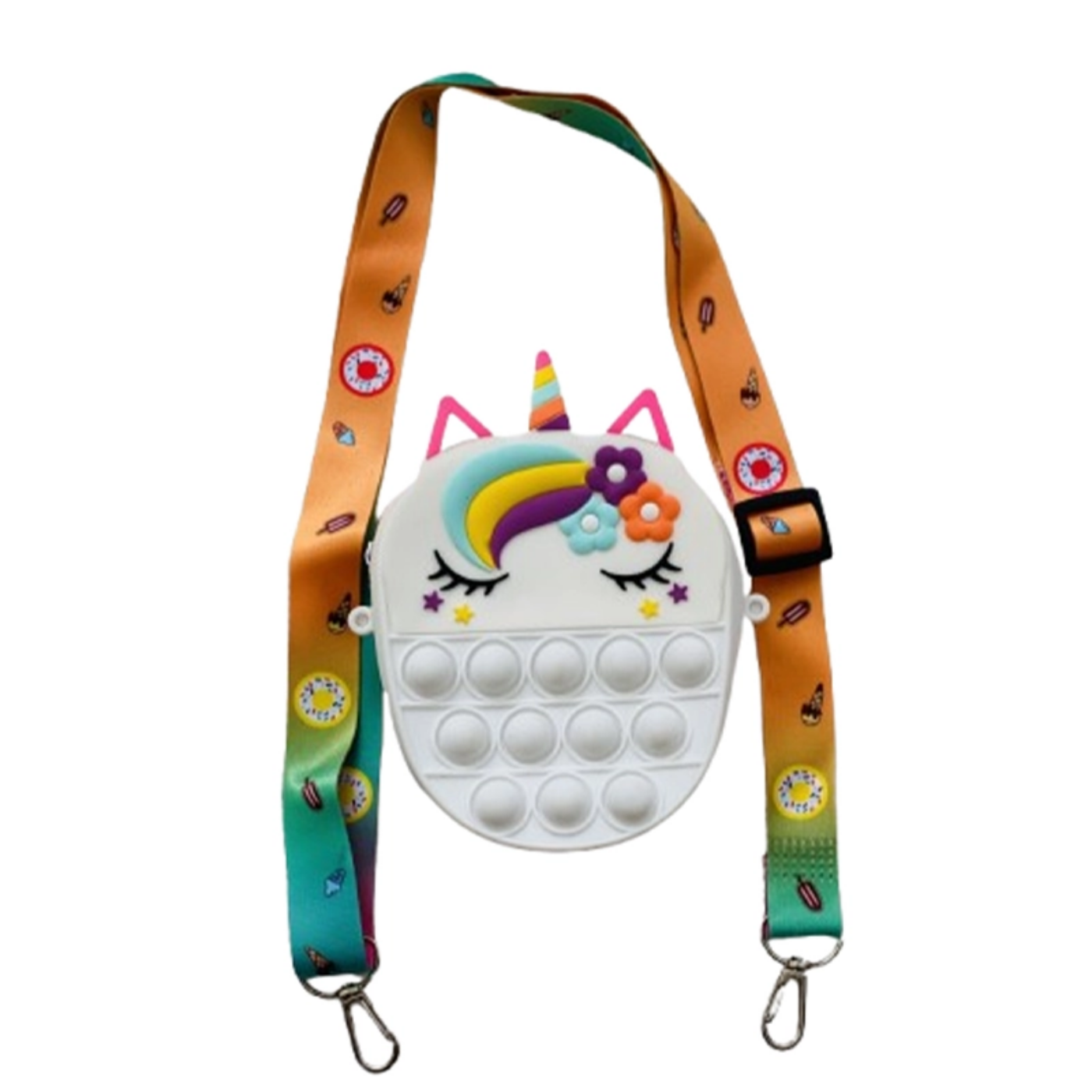 تصویر  کیف پاپیت سیلیکونی طرح یونیکورن