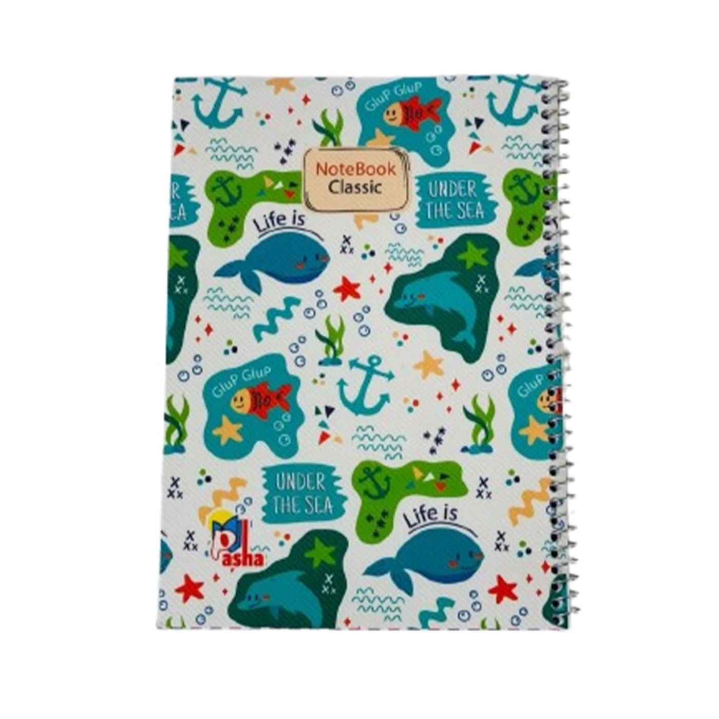 تصویر  دفتر مشق سیمی 80 برگ برند پاشا