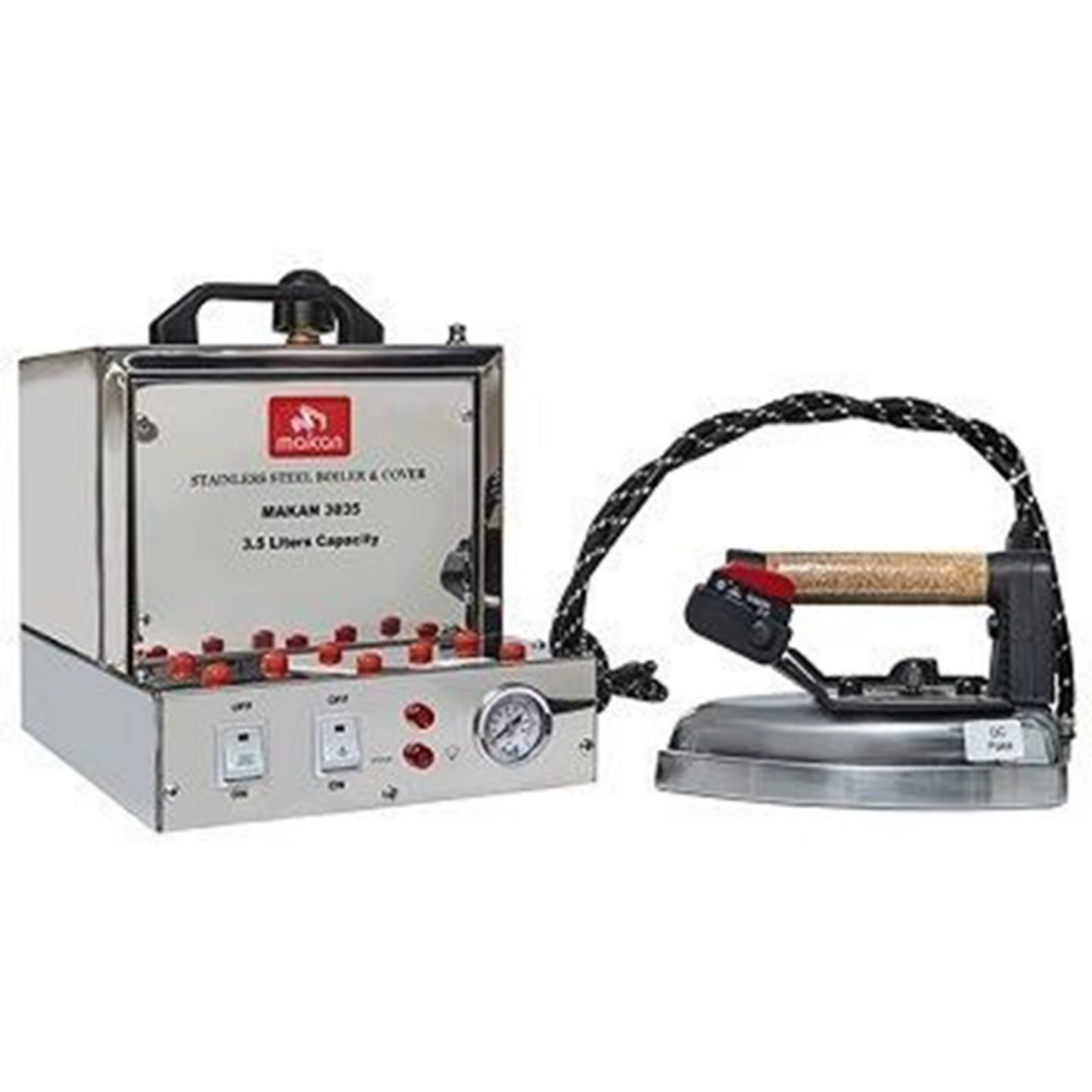 تصویر  اتو بخار مخزن‌دار ماکان مدل 3035 استیل