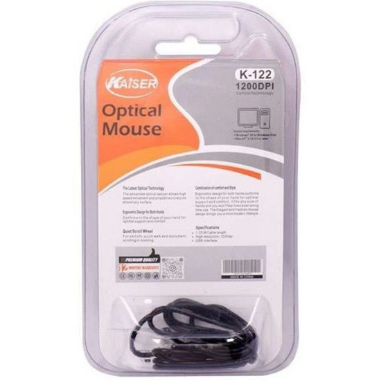 تصویر  موس KAISER مدل K-122 - طراحی ارگونومیک و عملکرد دقیق