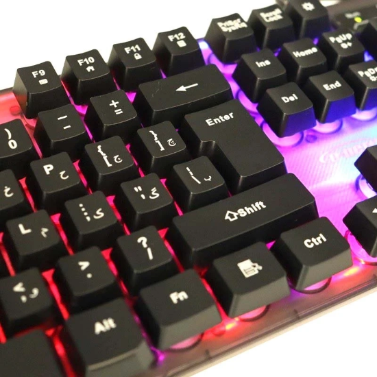 تصویر  کیبورد گیمینگ دی-نت مدل DT-996