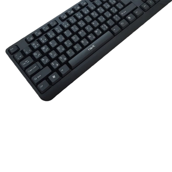 تصویر  کیبورد سیمی هویت مدل HV-KB378