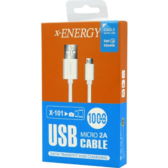 تصویر  کابل تبدیل USB به microUSB ایکس-انرژی مدل X-101 طول 1 متر