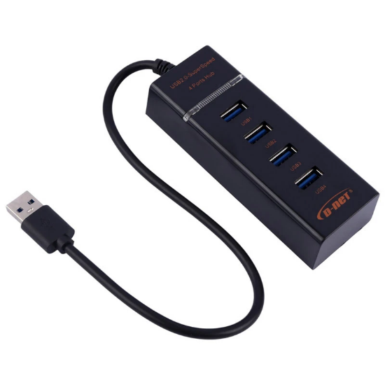 تصویر  هاب 4 پورت USB 2.0 دی نت مدل DT-423 طول 30 سانتی متر