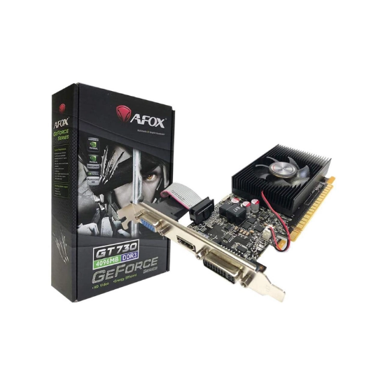 تصویر  کارت گرافیک ای فاکس مدل GeForce GT730 4GB DDR3