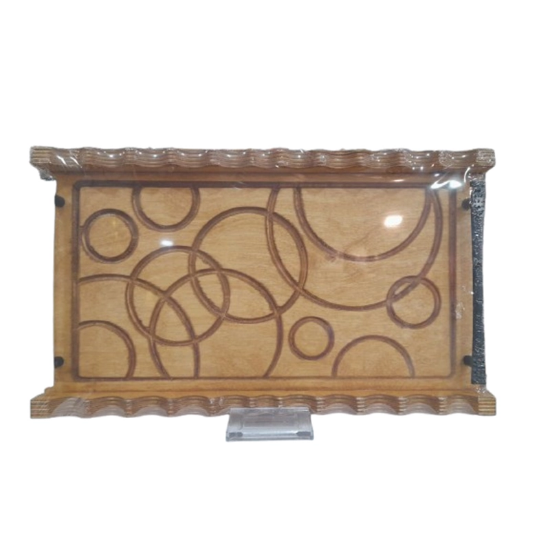 تصویر  سینی چوبی مستطیلی کوچک 36 در 21