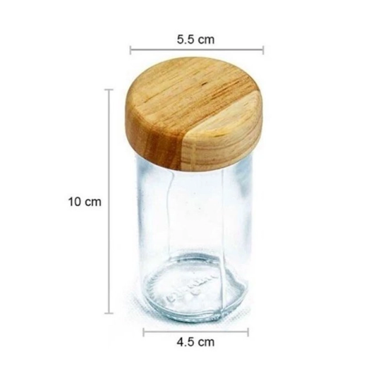 تصویر  جا ادویه ای ۶ پارچه پانیز با استند چوبی Aroos Novin