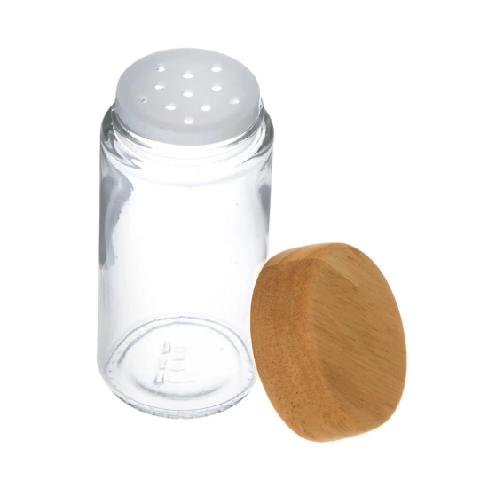 تصویر  جا ادویه عروس نوین مدل مربع گردان ۸ تایی آکاسیا با استند چوبی