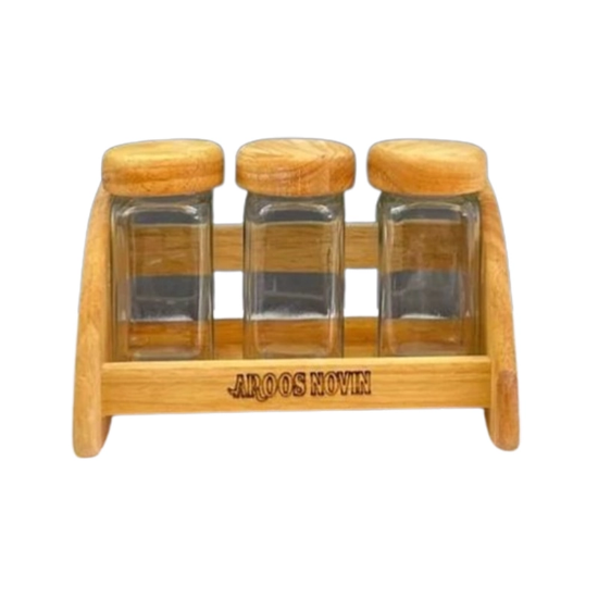 تصویر  جا ادویه عروس نوین مدل پانیذ 3 تایی