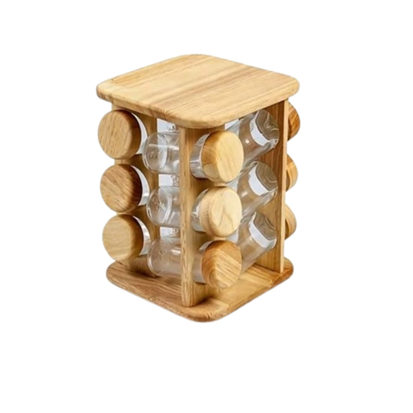 تصویر  جا ادویه عروس نوین مدل مربع گردان 12 تایی