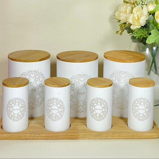 تصویر  پاسماوری ۸ پارچه سام ست مدل گاردانیا چوبی