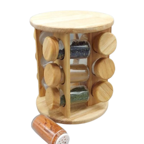 تصویر  ادویه 12 تایی عروس نوین مدل گرد گردان ایستاده