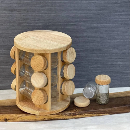 تصویر  ادویه 12 تایی عروس نوین مدل گرد گردان ایستاده