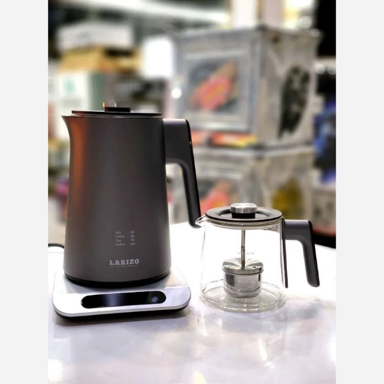تصویر  چای ساز لاریزو مدل LA-1470 ظرفیت ۱.۸ لیتر با کتری استیل ضد زنگ