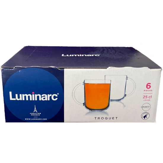 تصویر  لیوان لومینارک مدل تروکت بسته شش عددی