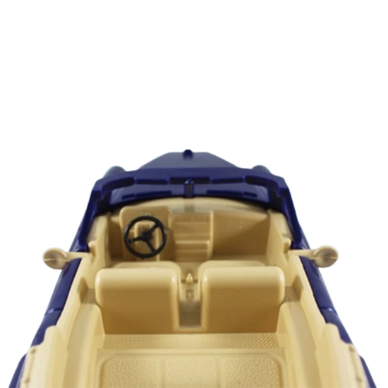 تصویر  اسباب بازی ماشین کودک بنفش با جلوپنجره کرومی